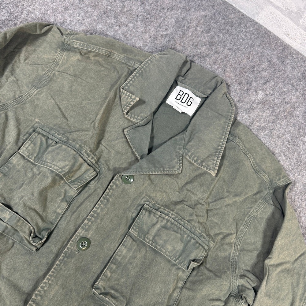 BDG Urban Outfitters Womens Large Olive Utility Field Jacket Cotton OB1198872